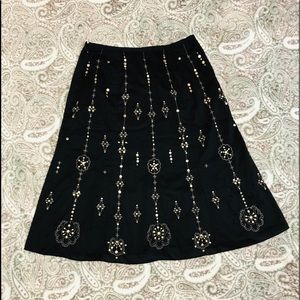 Ann Taylor Petites Black Skirt
